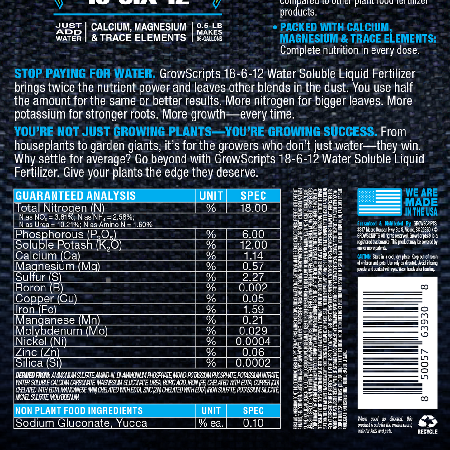 Liquid Fertilizer Concentrate 18-6-12 Water Soluble