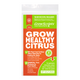 Grow Scripts plant food nutrition package for healthy citrus plants on a white background