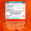 Guaranteed analysis label for GrowScripts Liquid Iron on an orange background