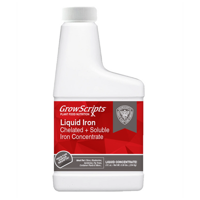 GrowScripts Liquid Iron bottle on a white background