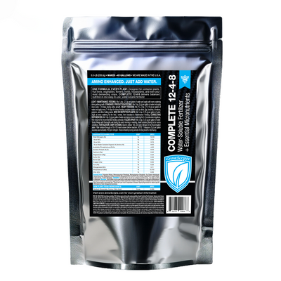 Complete 12-4-8 Fertilizer Product Packaging