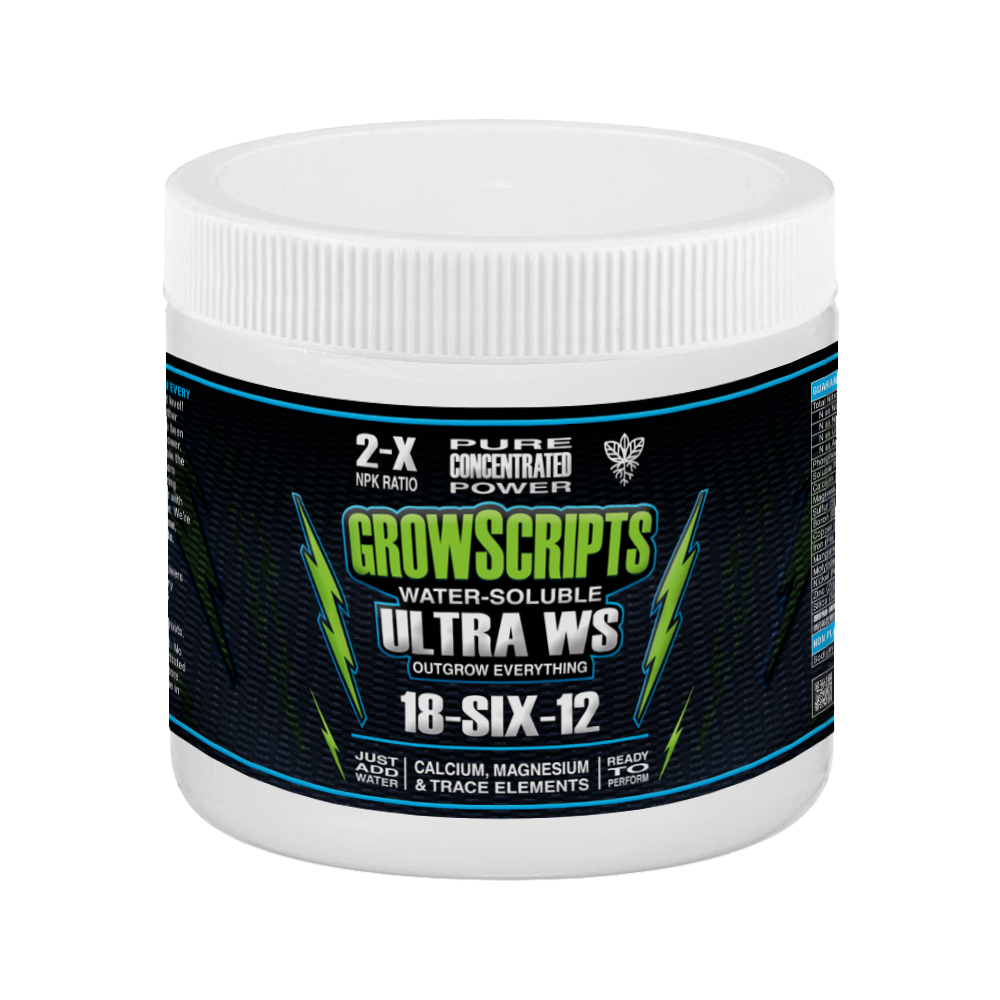 GrowScripts ULTRA WS – 18-6-12 Water-Soluble Fertilizer (1-lb)