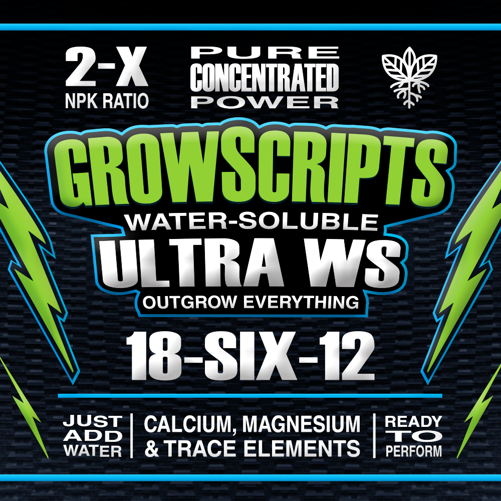 GrowScripts ULTRA WS – 18-6-12 Water-Soluble Fertilizer (1-lb)