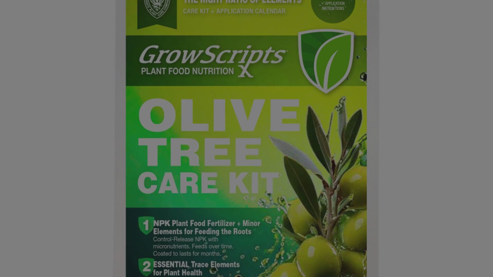 Video introduction of container olive tree care kit