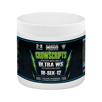 GrowScripts ULTRA WS – 18-6-12 Water-Soluble Fertilizer (1-lb)